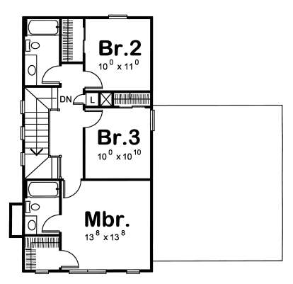 Second Floor for House Plan #402-00881