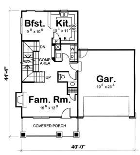 Floorplan 1 for House Plan #402-00882