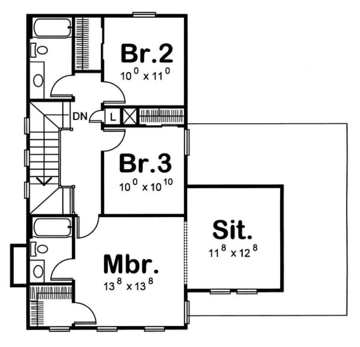 Floorplan 2 for House Plan #402-00882