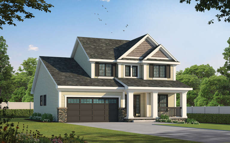 House Plan House Plan #4934 Angled Front Elevation