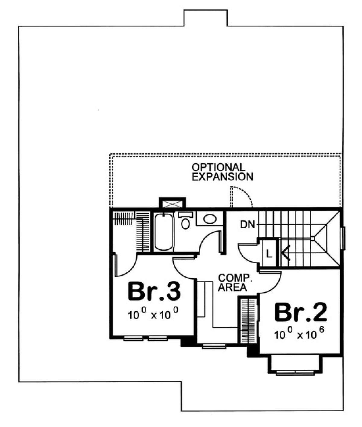 Floorplan 2 for House Plan #402-00884