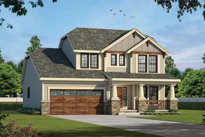 Craftsman House Plan #402-00885 Elevation Photo