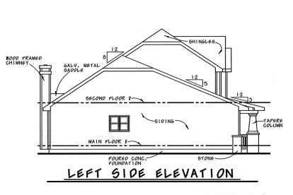 Craftsman House Plan #402-00885 Elevation Photo