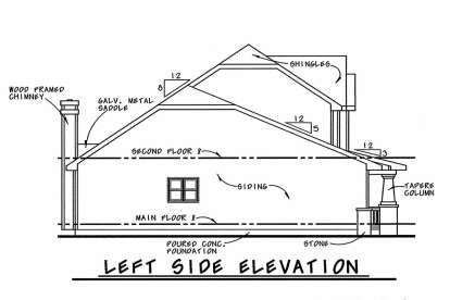 Craftsman House Plan #402-00885 Elevation Photo