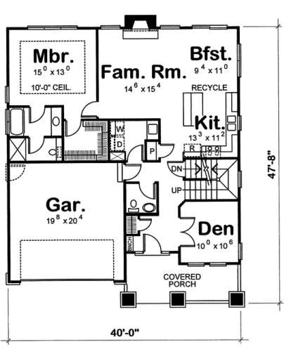 Main Floor for House Plan #402-00885