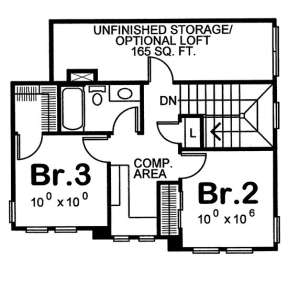 Second Floor for House Plan #402-00885