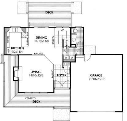 Floorplan 1 for House Plan #692-00002