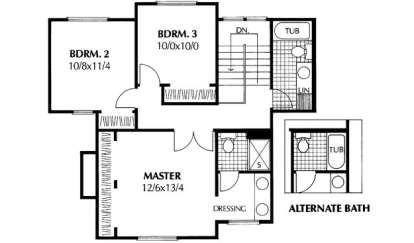 Floorplan 2 for House Plan #692-00002