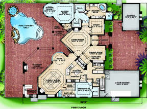 Floorplan 1 for House Plan #575-00060
