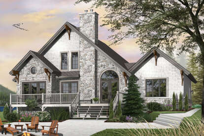 3 Bed, 2 Bath, 1909 Square Foot House Plan - #034-00101