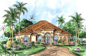 Luxury House Plan #575-00063 Elevation Photo