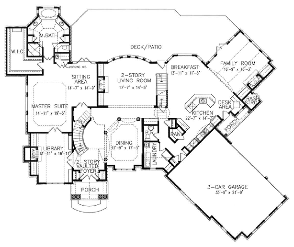Floorplan 1 for House Plan #699-00002