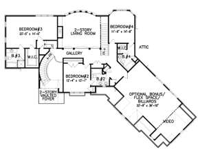 Second Floor for House Plan #699-00002