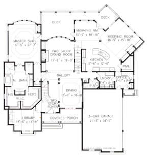 Floorplan 1 for House Plan #699-00004