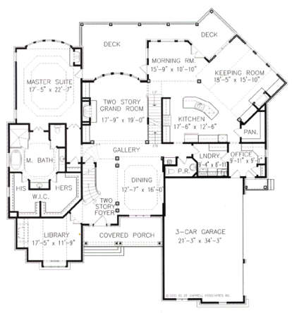 Floorplan 1 for House Plan #699-00004