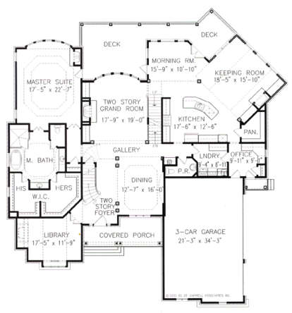 Floorplan 1 for House Plan #699-00004