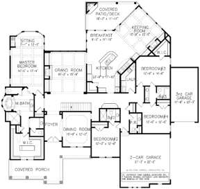Floorplan 1 for House Plan #699-00005