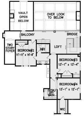 Second Floor for House Plan #699-00006