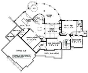 Basement for House Plan #699-00007