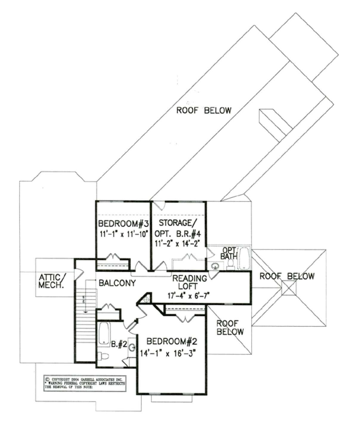 Floorplan 2 for House Plan #699-00008