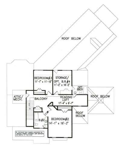 Floorplan 2 for House Plan #699-00008