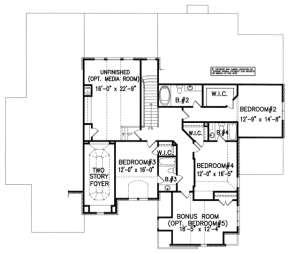 Floorplan 2 for House Plan #699-00009