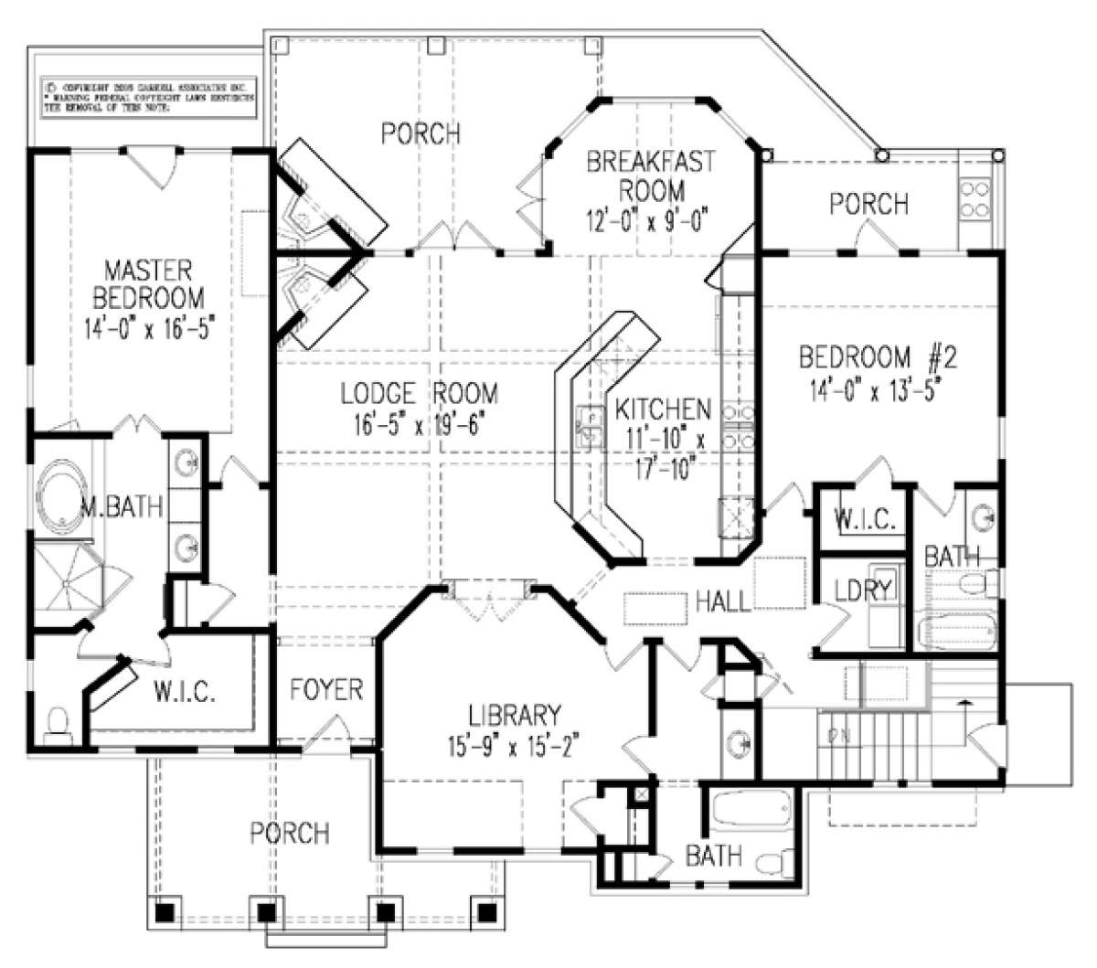 Floorplan 1 for House Plan #699-00010