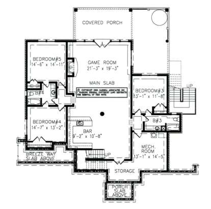 Basement Floor Plan for House Plan #699-00013