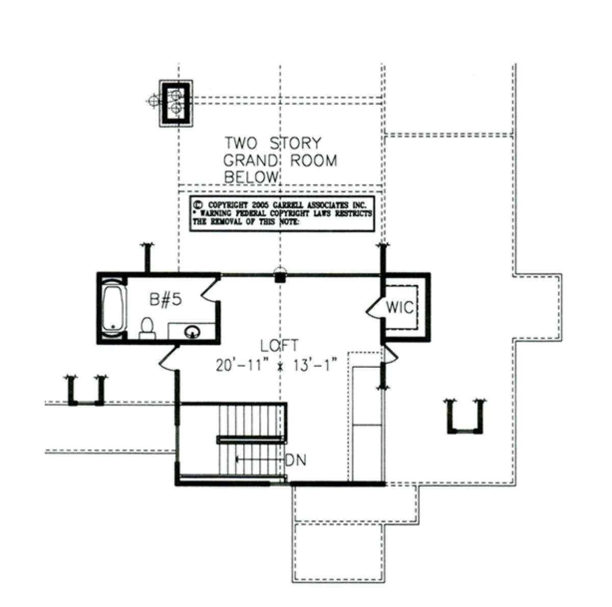 Second Floor Plan for House Plan #699-00013