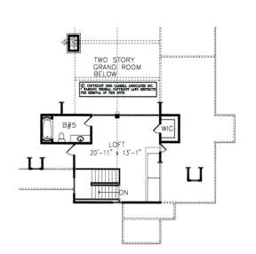 Second Floor Plan for House Plan #699-00013