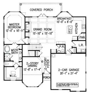 Floorplan 1 for House Plan #699-00015