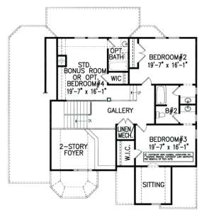 Floorplan 2 for House Plan #699-00015