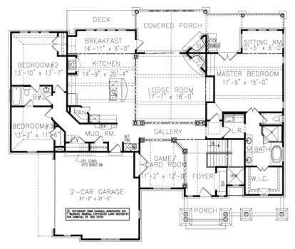 Floorplan1 for House Plan #699-00016