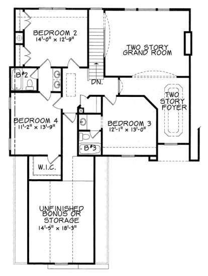 Floorplan 2 for House Plan #699-00017