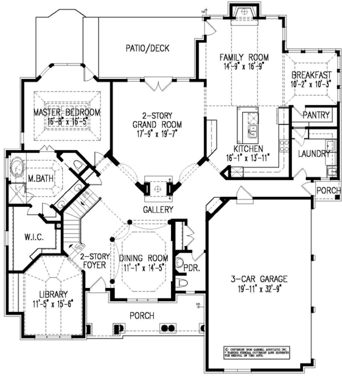 Floorplan 1 for House Plan #699-00020