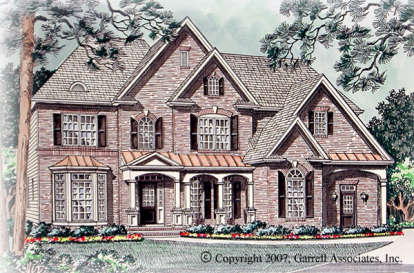 European House Plan #699-00022 Elevation Photo