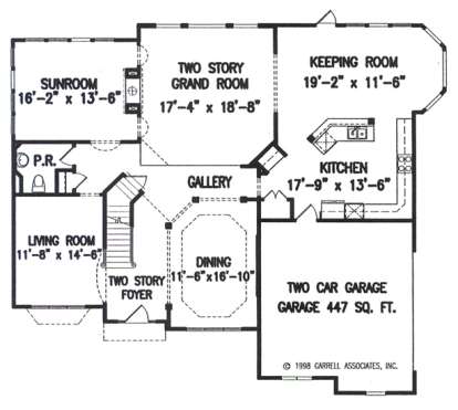 Floorplan 1 for House Plan #699-00022