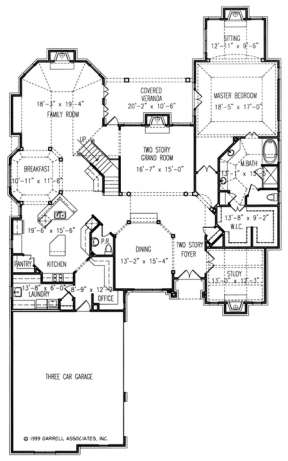 Floorplan 1 for House Plan #699-00023
