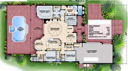 Floorplan 1 for House Plan #575-00064