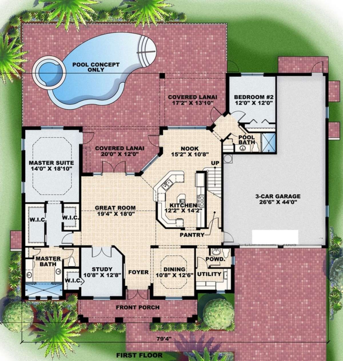 Floorplan 1 for House Plan #575-00067