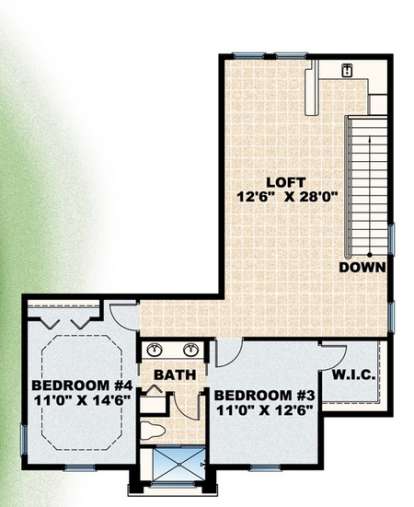 Floorplan 2 for House Plan #575-00067