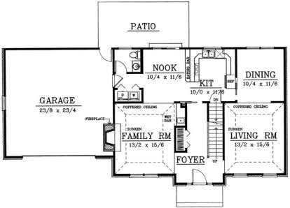 Floorplan 1 for House Plan #692-00005