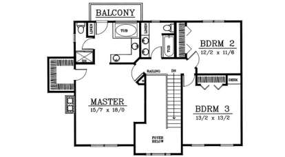 Floorplan 2 for House Plan #692-00005