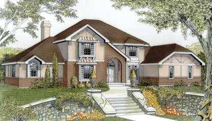 5 Bed, 3 Bath, 3419 Square Foot House Plan - #692-00006