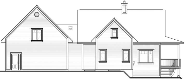 Country House Plan #034-00105 Elevation Photo