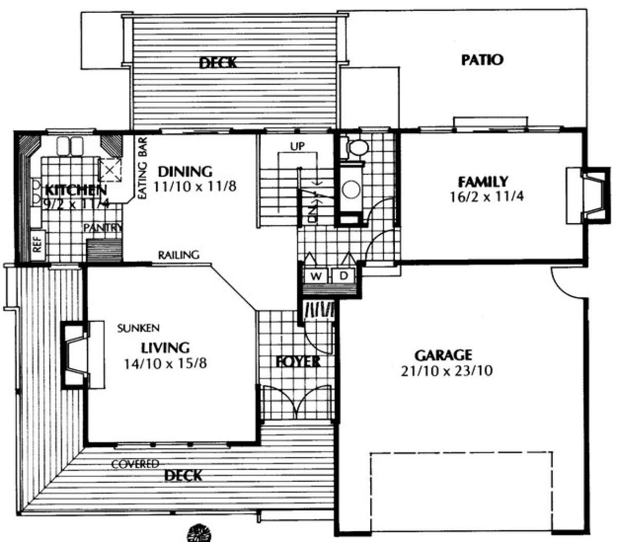 Floorplan 1 for House Plan #692-00007