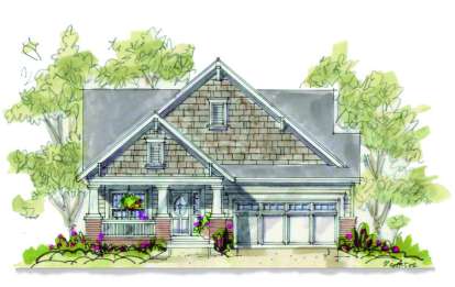 Craftsman House Plan #402-00886 Elevation Photo