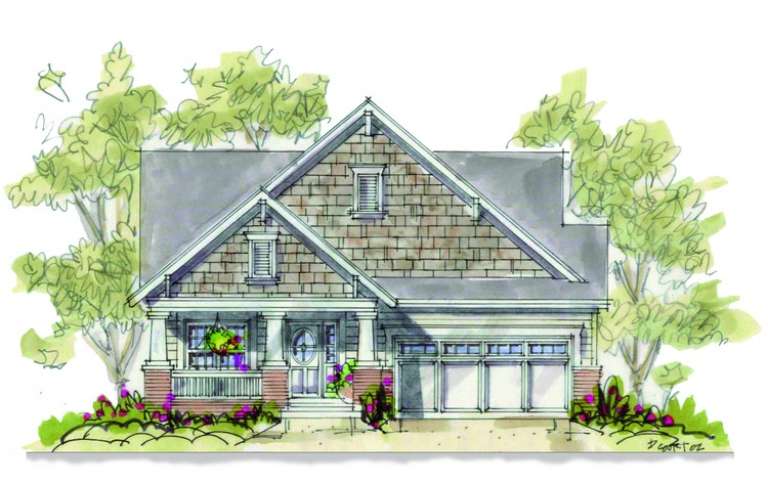 House Plan House Plan #4984 Front Elevation
