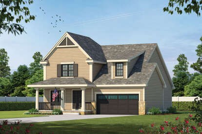 3 Bed, 3 Bath, 1905 Square Foot House Plan - #402-00889