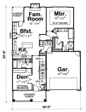 Main Floor for House Plan #402-00889